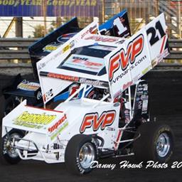 Brian races with Jessica Zemken at Knoxville (Danny Howk Photo)