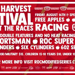 “FREE APPLE FRIDAY” SET FOR FRIDAY NIGHT, AUGUST 16, 2024  THIRD ANNUAL “HARVEST FEST” AT SPENCER SPEEDWAY