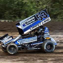 Dover Drives to Best 410 Sprint Car Result at Knoxville Raceway Since 2014 Before Capturing Another Top Five at Huset’s Speedway