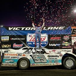 Moran Returns to Huset’s Speedway Victory Lane to Open Lucas Oil Late Model Dirt Series Portion of Silver Dollar Nationals Presented by MyRacePass