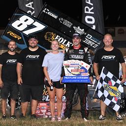 THE DIAMOND DELIVERS: Aaron Reutzel Edges Tanner Thorson in Final Corner to Start Lucas Oil&#39;s Diamond Classic on Top