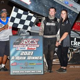 Roger Crockett Rockets To ASCS Sooner/Mid-South Win At Tri-State Speedway