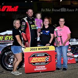 Nick O&#39;Neil competes evening sweep at Tucson Speedway