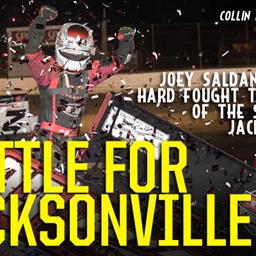 Joey Saldana Scores Win in Battle at Jacksonville Speedway