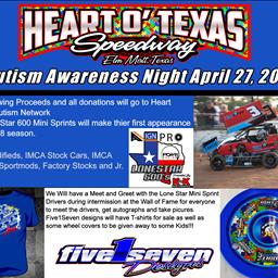 Autism Awareness Night - Lone Star 600 Mini Sprints