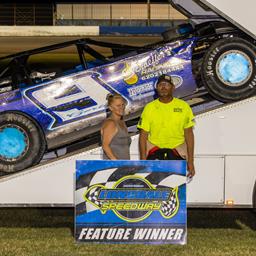 Gorby nurses his late model to a dominate Sooner Series win at Longdale Speedway