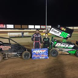 Shebester and Laplante Score Driven Midwest USAC NOW600 National Wins at Wichita Speedway