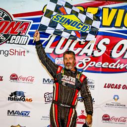Johnson captures USRA Modified win in Lucas Oil Speedway spotlight feature as Wells, Fennewald, Gillmore also prevail