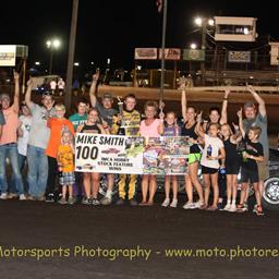 Mike Smith nabs 100th Hobby Stock victory, Ward, Smith, Havlike, Gray, and Grady also take checkers