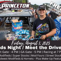 Meet the Drivers + Kids Night on August 1st