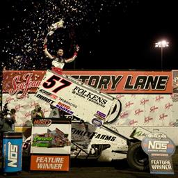 Larson Edges Bayston by 0.085 Seconds to Top Huset’s Hustle Preliminary Night at Huset’s Speedway