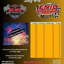 $10,000 to win for Sooner Late Models at Lavicky Memorial this weekend