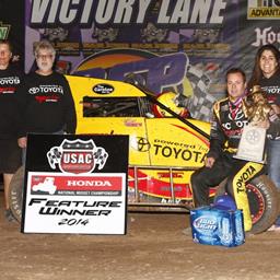 HINES OPENS &quot;WESTERN WORLD&quot; WITH HONDA MIDGET WIN