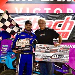 Kris Carroll Notches POWRi Stock Non-Wing Micro KKM Giveback Classic Night Two Win