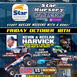 CARS Tour West “Star Nursery Classic presented by Hoosier Tire” to Kick Off South Point 400 NASCAR Weekend at Las Vegas Motor Speedway