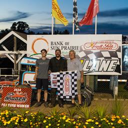 Daniel Robinson Scores a Popular Badger Midget Win at Angell Park Speedway