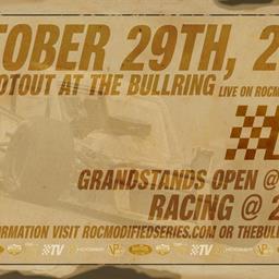 WYOMING COUNTY INTERNATIONAL SPEEDWAY “THE BULLRING” AND RACE OF CHAMPIONS MANAGEMENT AGREE TO POSTPONE “THE SHOOTOUT” TO SUNDAY, OCTOBER 29, 2023 DUE