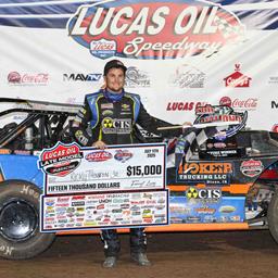 Thornton dominates opener at Lucas Oil Speedway&#39;s CMH Diamond Nationals