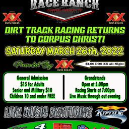 South Texas race Ranch kicks season off March 26th!