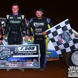 Clarksville Speedway (Clarksville, TN) – Southern Thunder Super Dirt Series – Thursday Thunder – July 31st, 2025. (Josh James Artwork)
