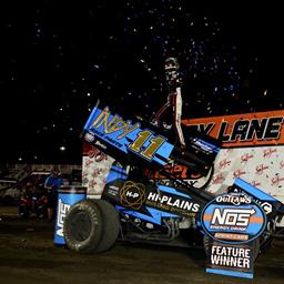 Kofoid Posts First-Ever World of Outlaws Victory During Huset’s High Bank Nationals presented by Billion Auto Opener at Huset’s Speedway