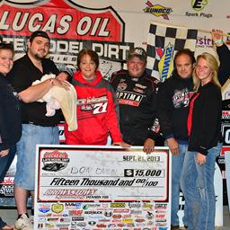 Don O’Neal Wins His Fourth Jackson 100 Saturday Night at Brownstown Speedway