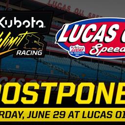 Rain postpones Night 2 of Kubota High Limit Racing Diamond Classic at Lucas Oil Speedway
