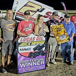 Zach Blurton Lands His First Career Lucas Oil ASCS Win At WaKeeney Speedway