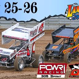 Lake Ozark Speedway’s SprintFest Approaches May 25-26 for POWRi 305 Sprints and OCRS