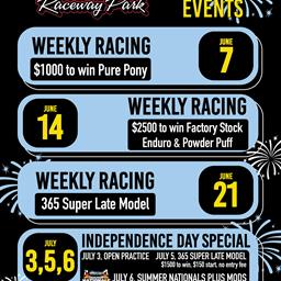 Summer is heating up at Duck River Raceway Park!