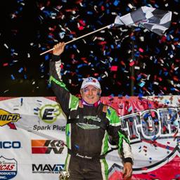 Owens recovers for Lucas Oil Late Model victory at Atomic