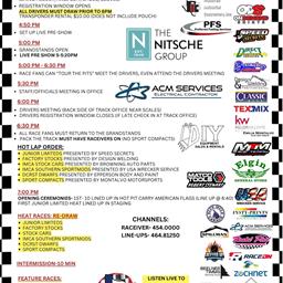 July 19, 2025 Race Day Information