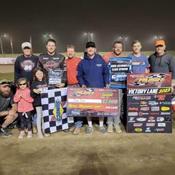 BRYCE DAVIS ENDS A NEAR 6-YEAR FLYNN’S TIRE TOURING SERIES WINLESS DROUGHT WITH $3,000 HOVIS RUSH LATE MODEL VICTORY AT GENESEE TO BECOME 6TH DIFFEREN