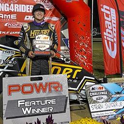 Steven Snyder Jr Cruises in POWRi Outlaw Non-Wing Micro Win in KKM Challenge Preliminary Night One