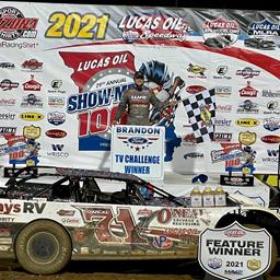 Emotional Indiana native Hudson O&#39;Neal captures 29th annual Show-Me 100 at Lucas Oil Speedway