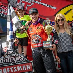 Johnson Wins World of Outlaws Afternoon Thriller to Sweep AGCO Jackson Nationals Preliminary Action
