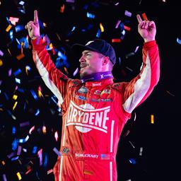 Logan Schuchart slips by Haudenschild late for River Cities victory