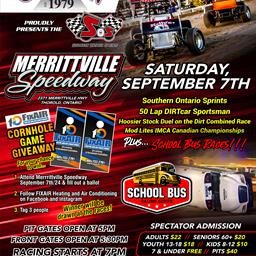 Southern Ontario Sprints Headline Saturday Show at Merrittville