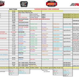 2024 Race Team Schedule