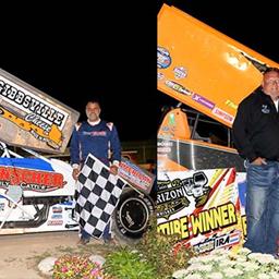 Late pass propels Schmidt to 50th 360 Sprint Car win