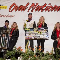LEARY LANDS &quot;360 OVAL NATIONALS&quot; WIN; MITCHELL IS WEST COAST CHAMP