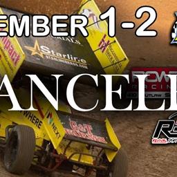 Lake Ozark Speedway November 1-2 Canceled Due to Precipitation