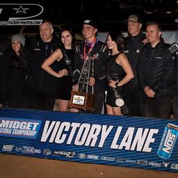 Giovanni Scelzi Earns First Career USAC National Midget Victory in Sixth Start With the Series