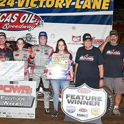 Xavier Doney Drives to Championship Night Win with POWRi WAR in Hockett/McMillin Memorial