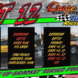 Make-Up Points Race set for Saturday Oct 12! Two Races in One Day!