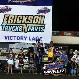 Beckendorf, Larson, Probst, Fett and Robinson Record Victories at Jackson Motorplex During Bank Midwest IMCA Series Event