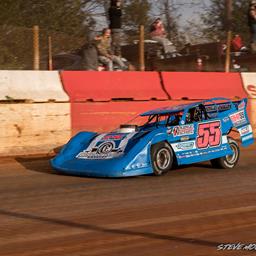 Cherokee Speedway (Gaffney, SC) – Carolina Clash Super Late Model Series &amp;amp; Mid-East Super Late Model Series – Blue/Gray – November 17th, 2024. (Steve Moore Photo)