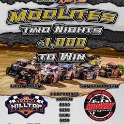 Two nights Two Tracks $1000 to Win both nights June 23rd &amp; 24th