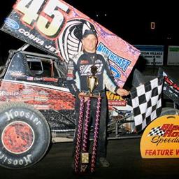 “Cobra” Chuck Hebing Takes a Bite Out of ASCS Patriot Field at Black Rock