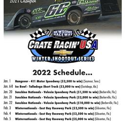 Schedule Released for Crate USA’s 2022 Winter Shootout Series